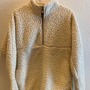 Cream Sherpa Jacket